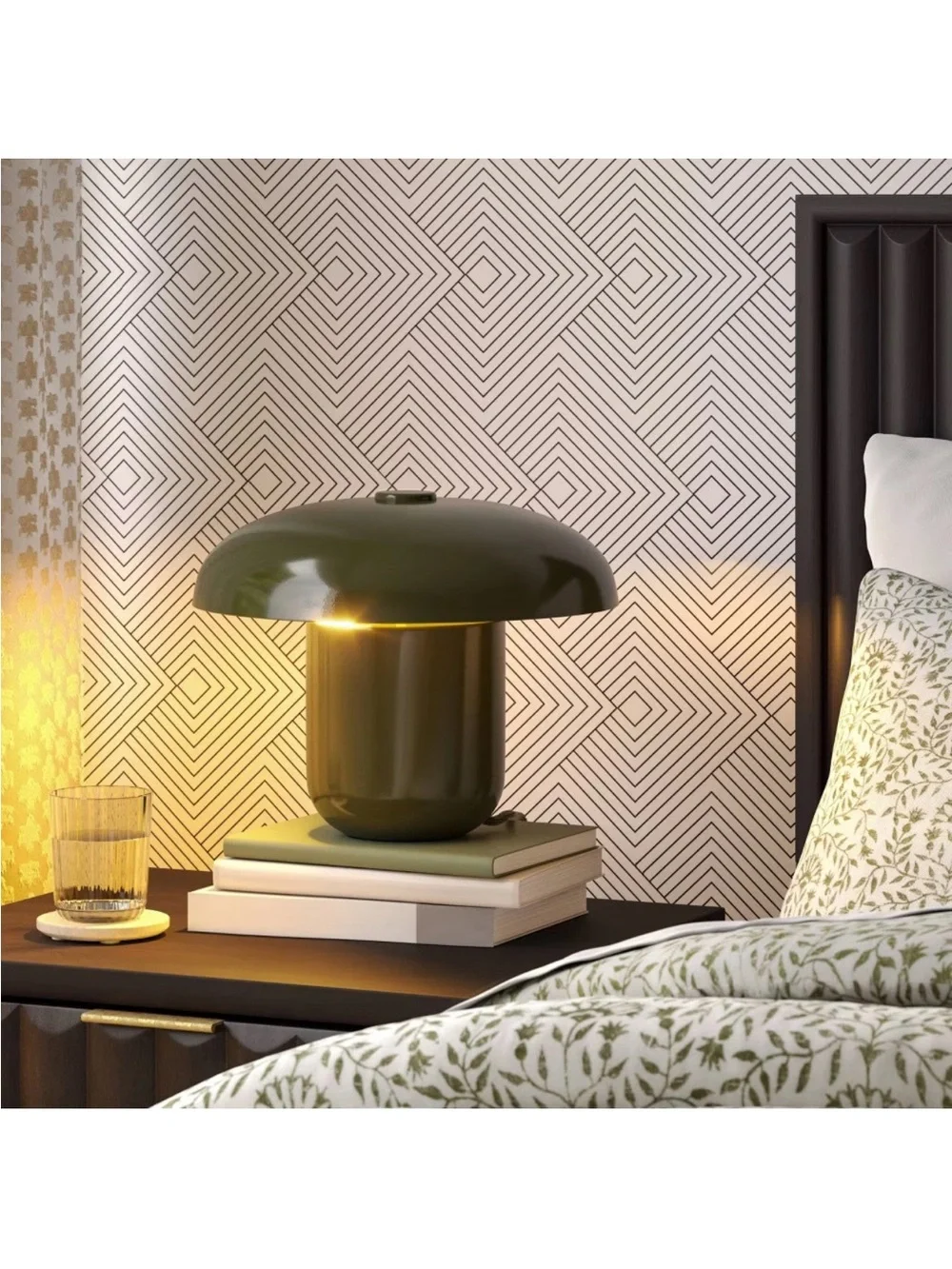 Threshold Target TOUCH SENSOR Olive Green Mushroom Table Lamp NEW IN BOX
